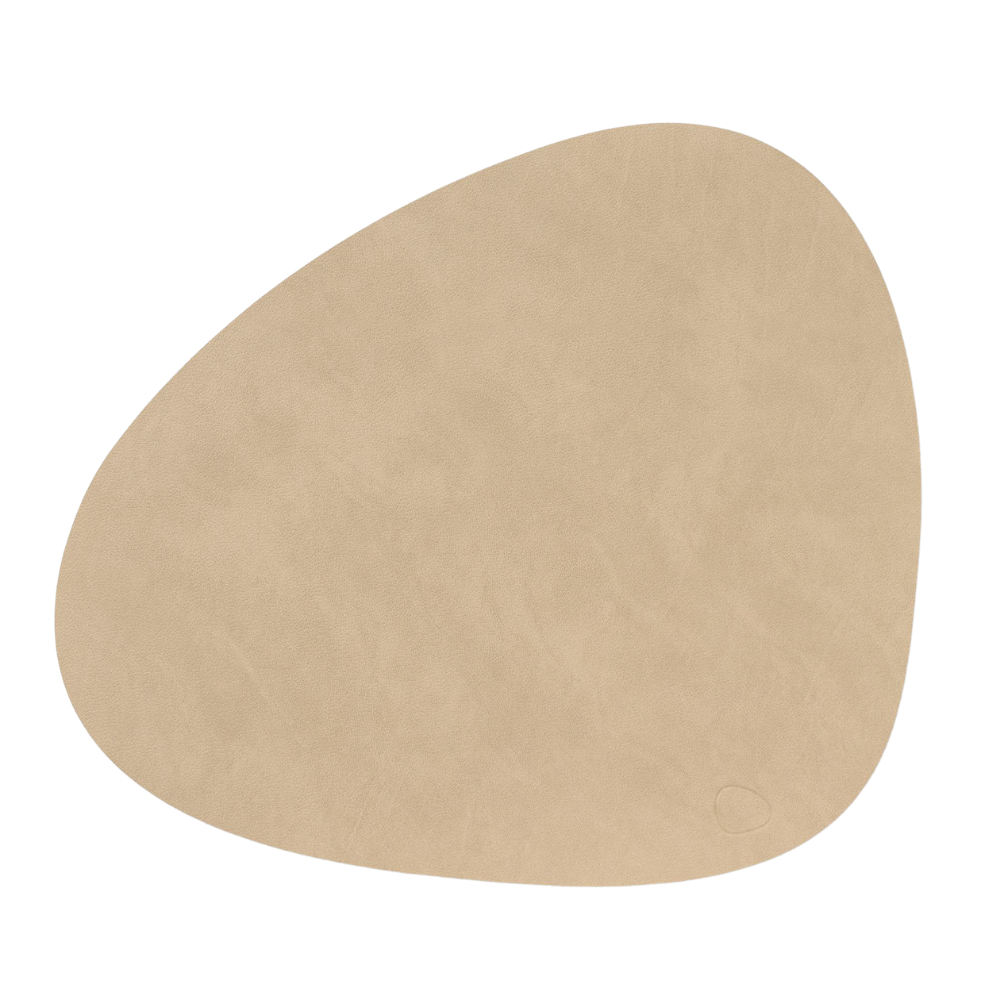 Tischset "Curve" aus recyceltem Leder