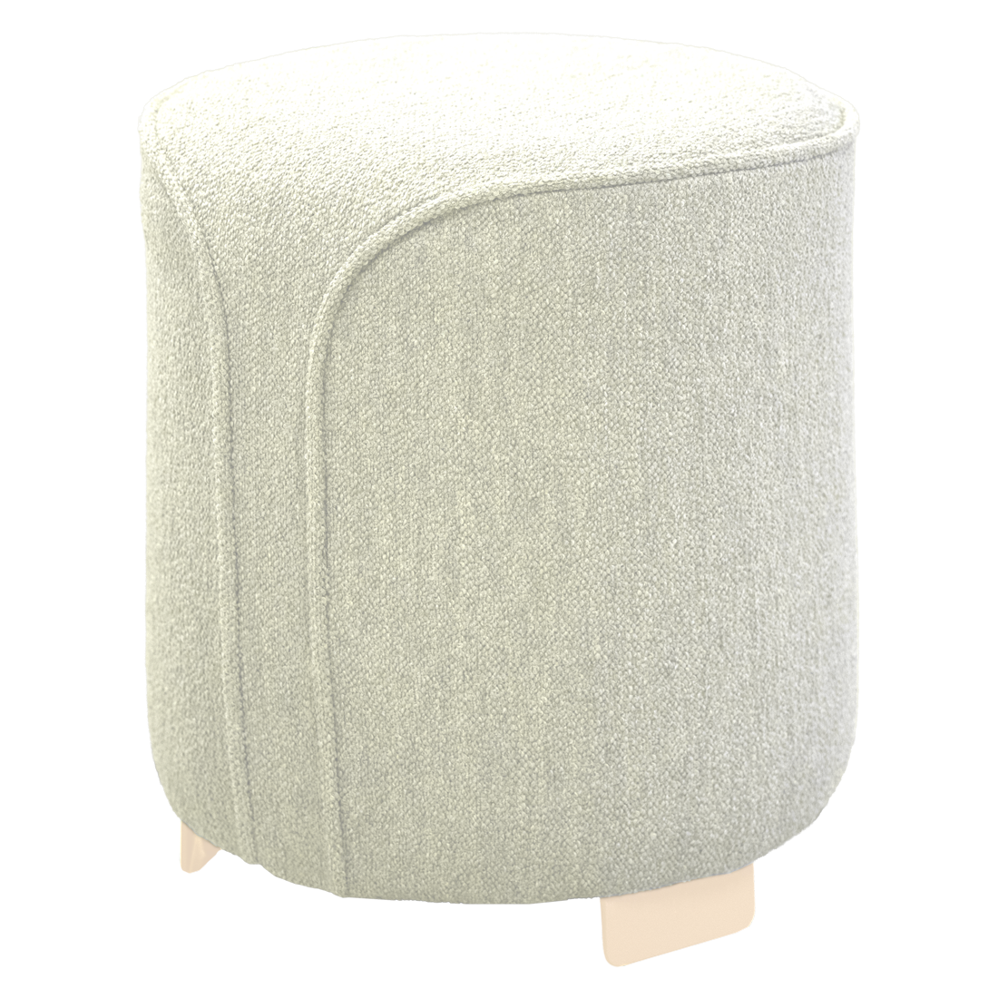 Runder Hocker "VOULEZ-VOUS" - BOUCLE