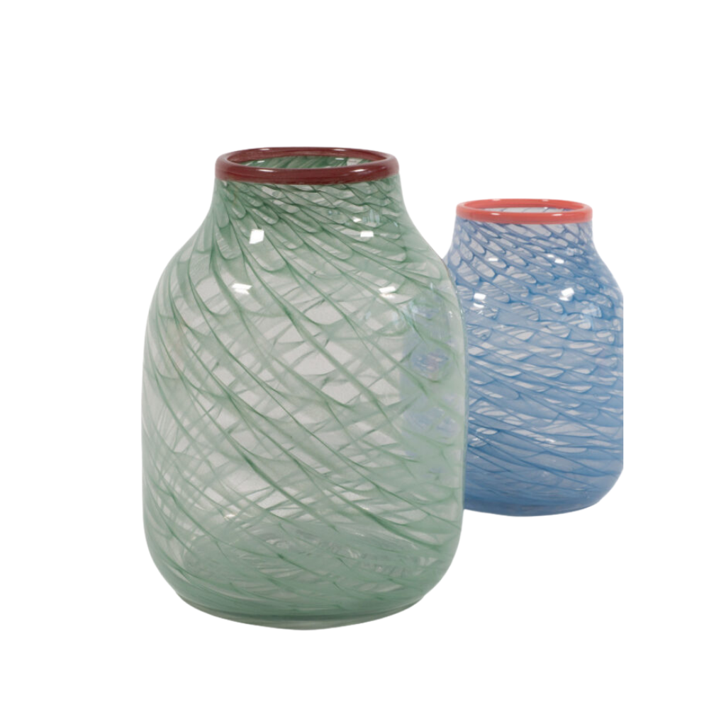 Vase "Toumi" - Grün – Ø17×H21 cm