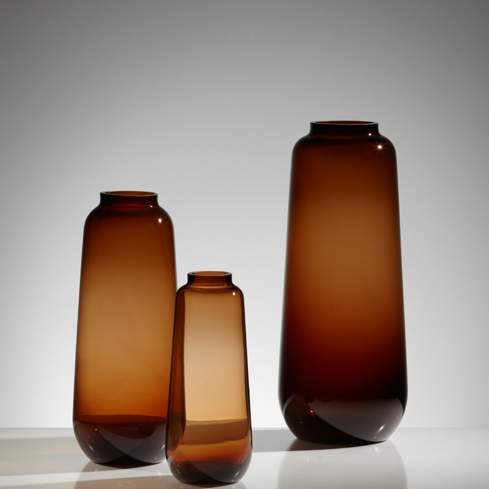 Vase "Luanco" aus Glas – Ø 12,5 × H 30 cm