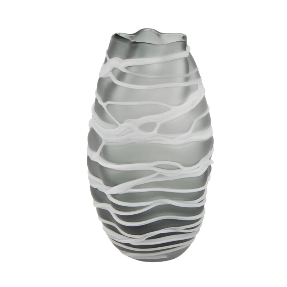 Vase "Strop" - Grau – Ø17×H30 cm
