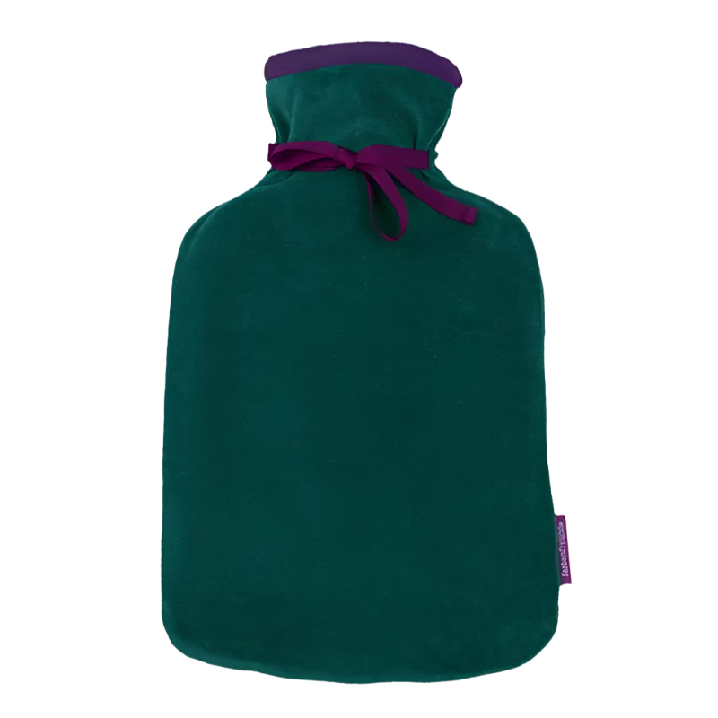Wärmflasche "Twins" aubergine