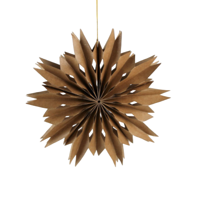 Weihnachtsbaumschmuck "Schneeflocke" aus Papier