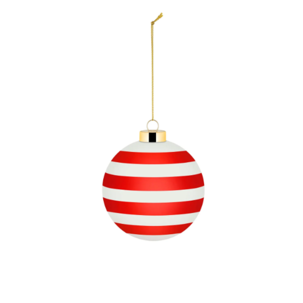 Weihnachtskugel "Delight" - Stripe