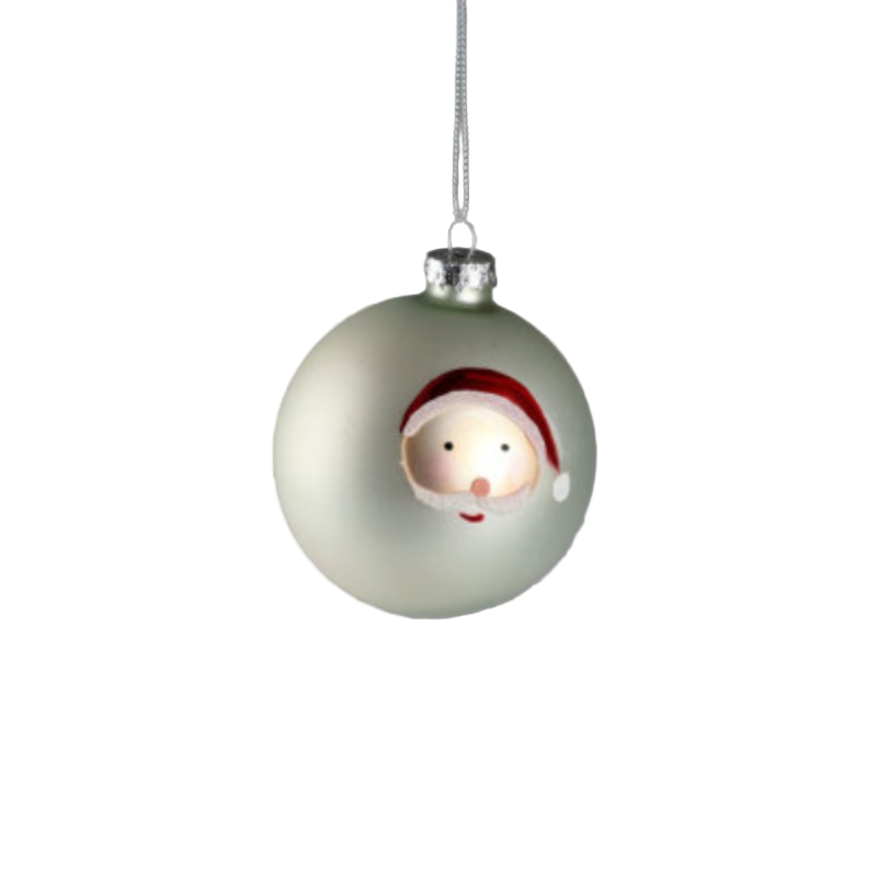 Weihnachtskugel "Santa" aus Glas