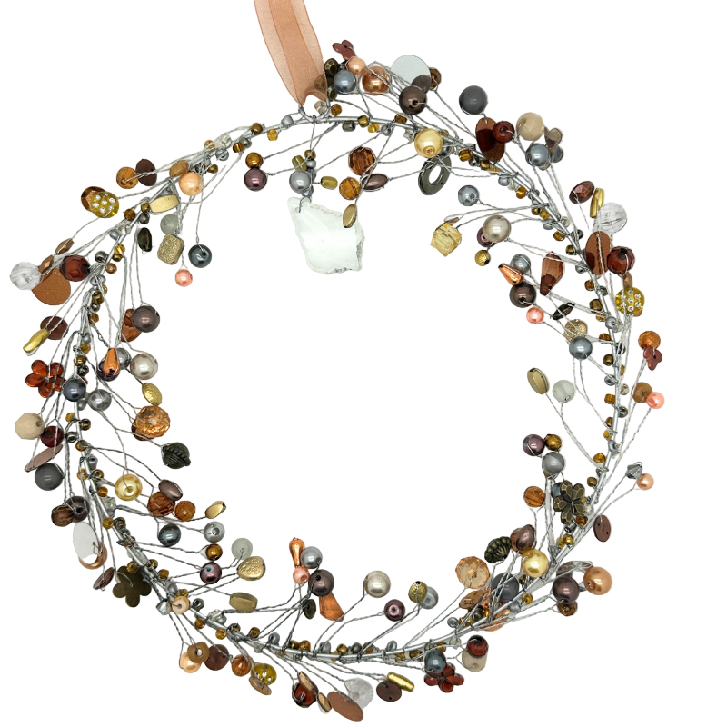 Weihnachtsschmuck "Perlenkranz Draht" - Kupfer