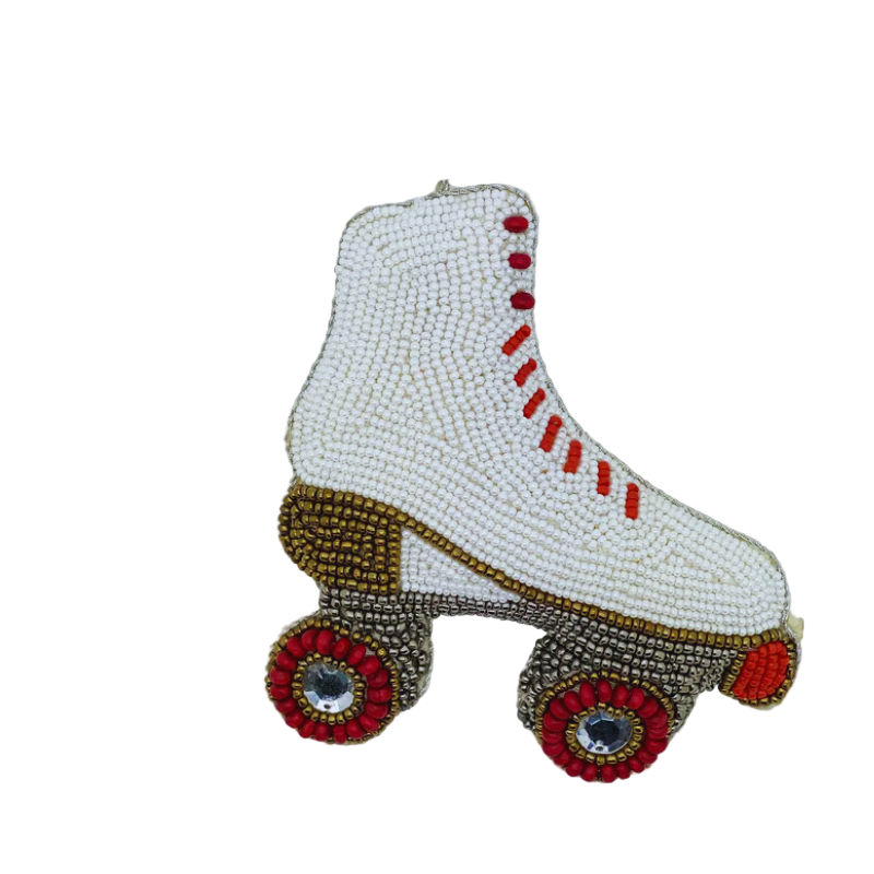 Weihnachtsschmuck weißer Rollerblade