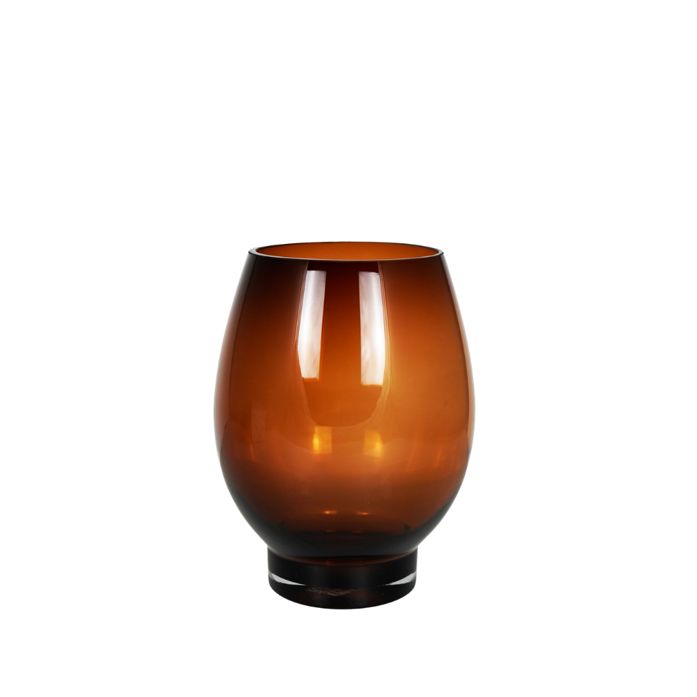 Windlicht "Sortino" aus Glas – Ø 19 × H 25 cm