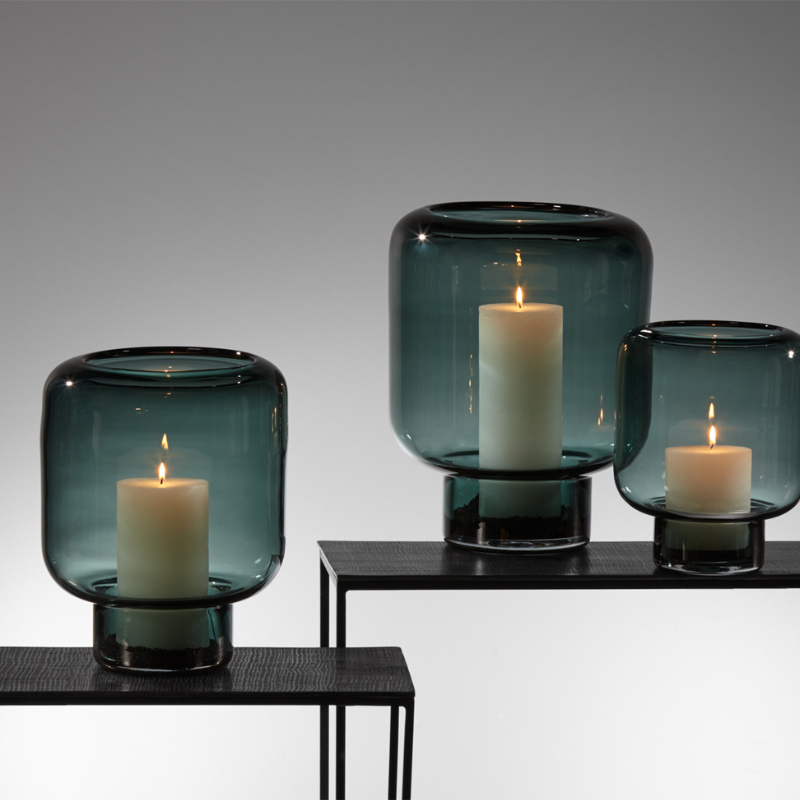 Windlicht Opino Petrol - Ø23 cm