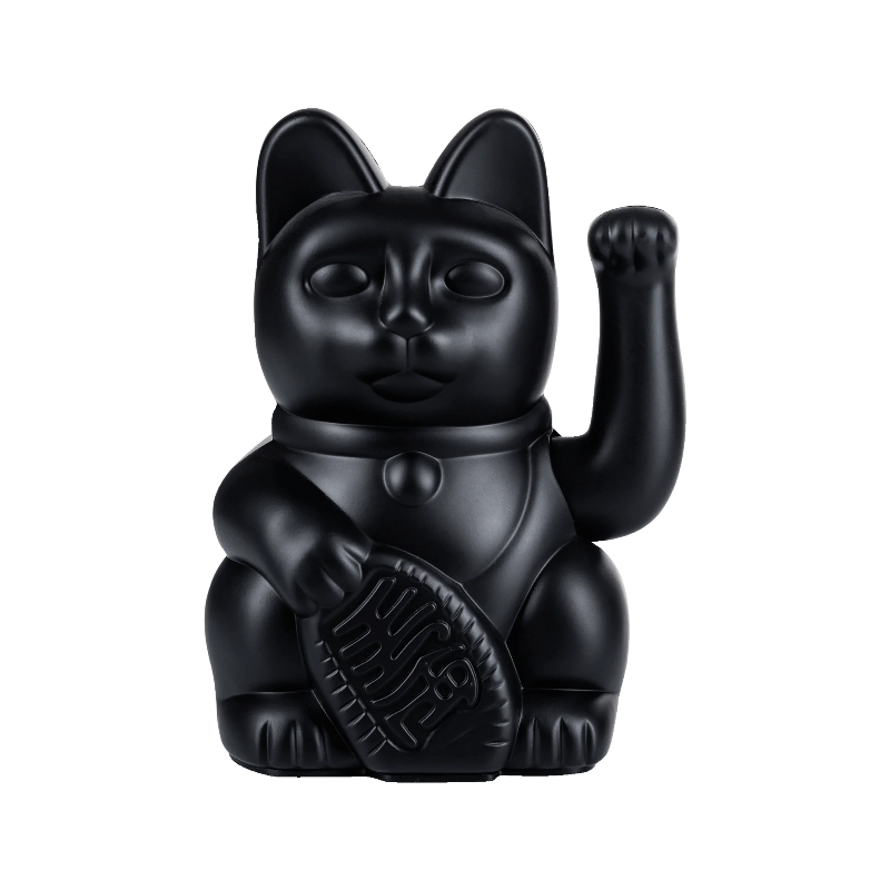 Winkekatze "Lucky Cat" - Black