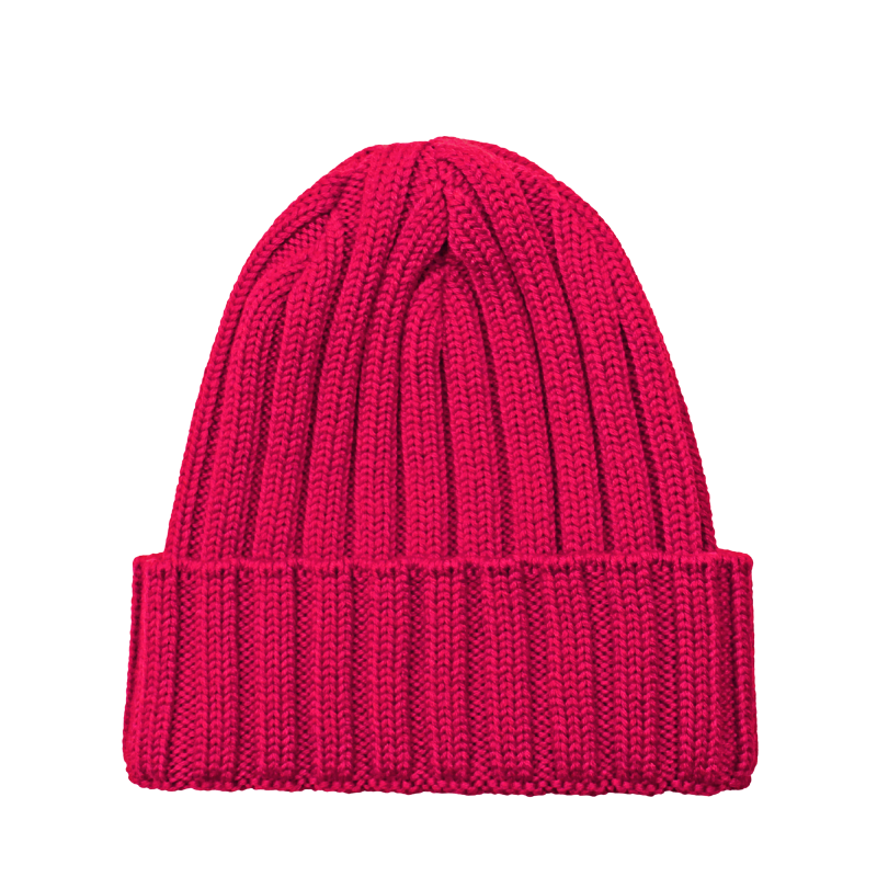 Woll-Mütze "Perfect Rib" - Rot