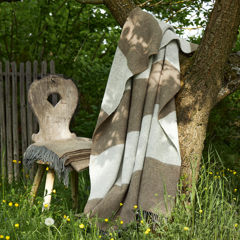 Wolldecke "Johann" 135×205 cm - Native