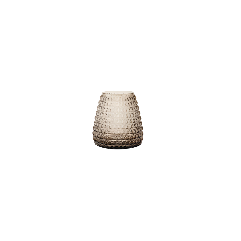 XLBOOM DIM Scale Vase - klein rauchgrau