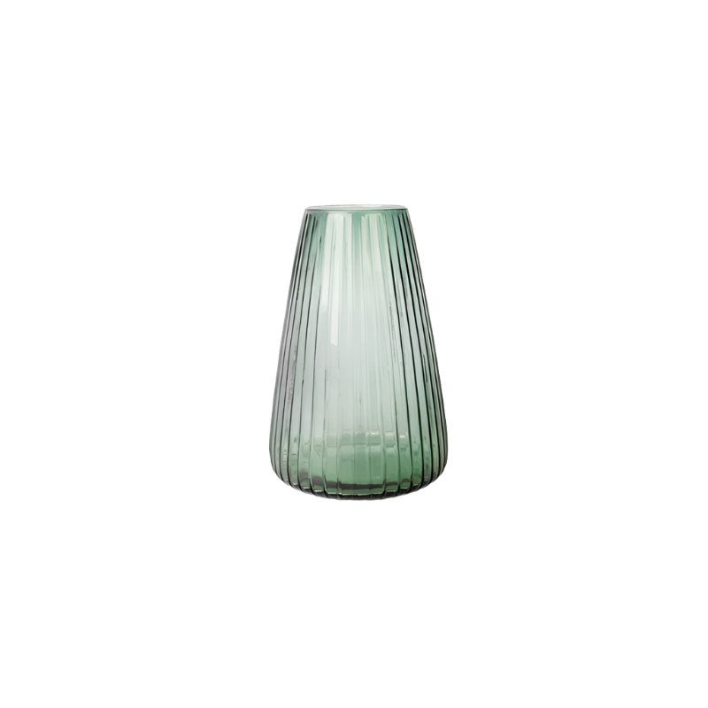XLBOOM DIM Stripe Vase - groß hellgrün