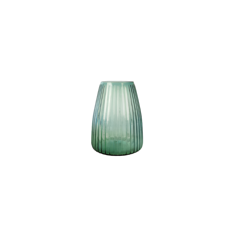 XLBOOM DIM Stripe Vase - mittel hellgrün