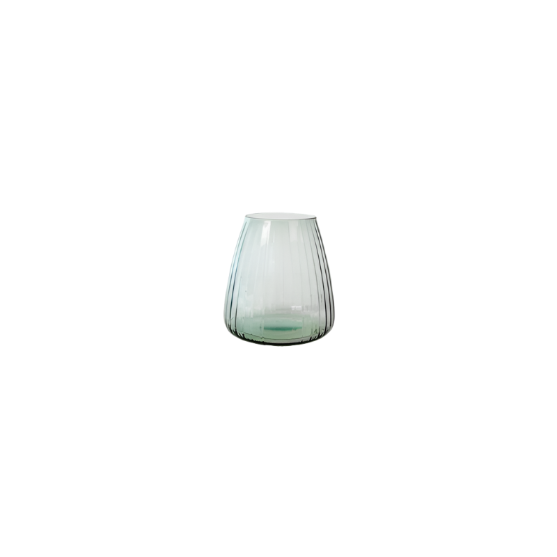 XLBOOM DIM Stripe Vase - klein hellgrün