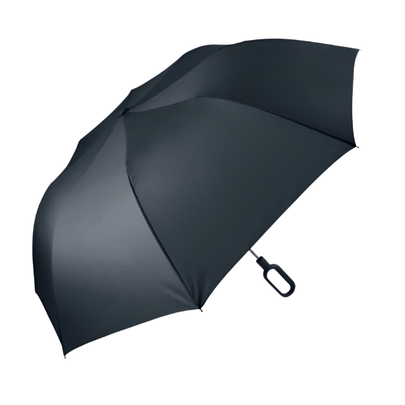 Regenschirm "Mini Hook" - Schwarz offen