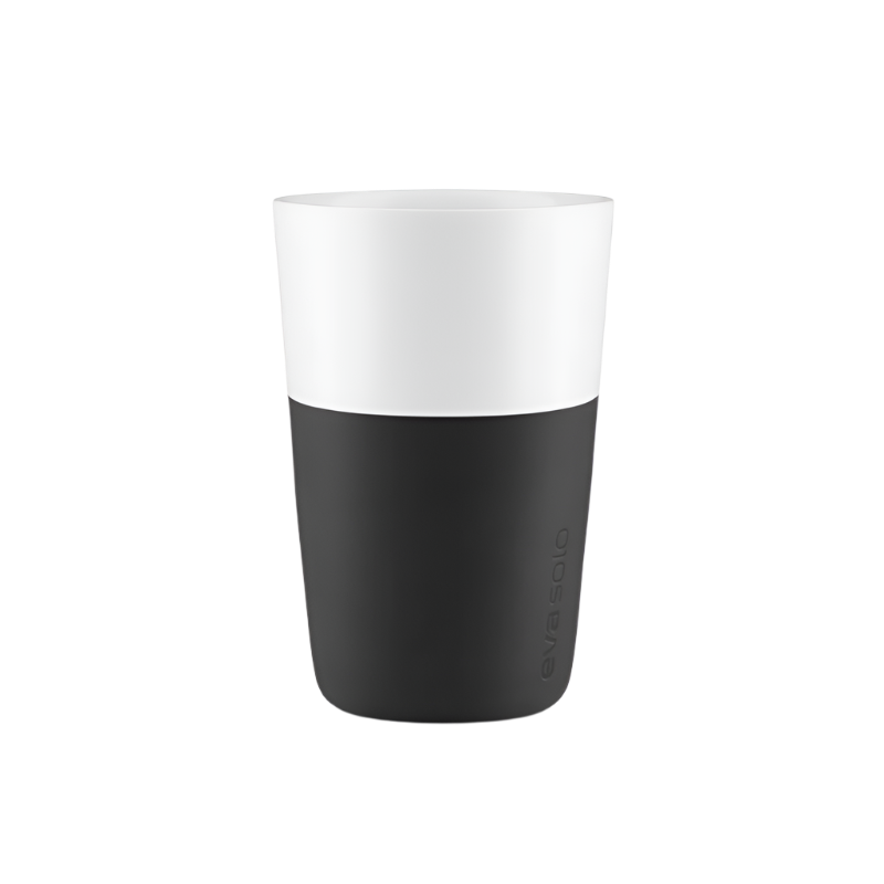 eva trio Café Latte-Becher aus Porzellan in Black