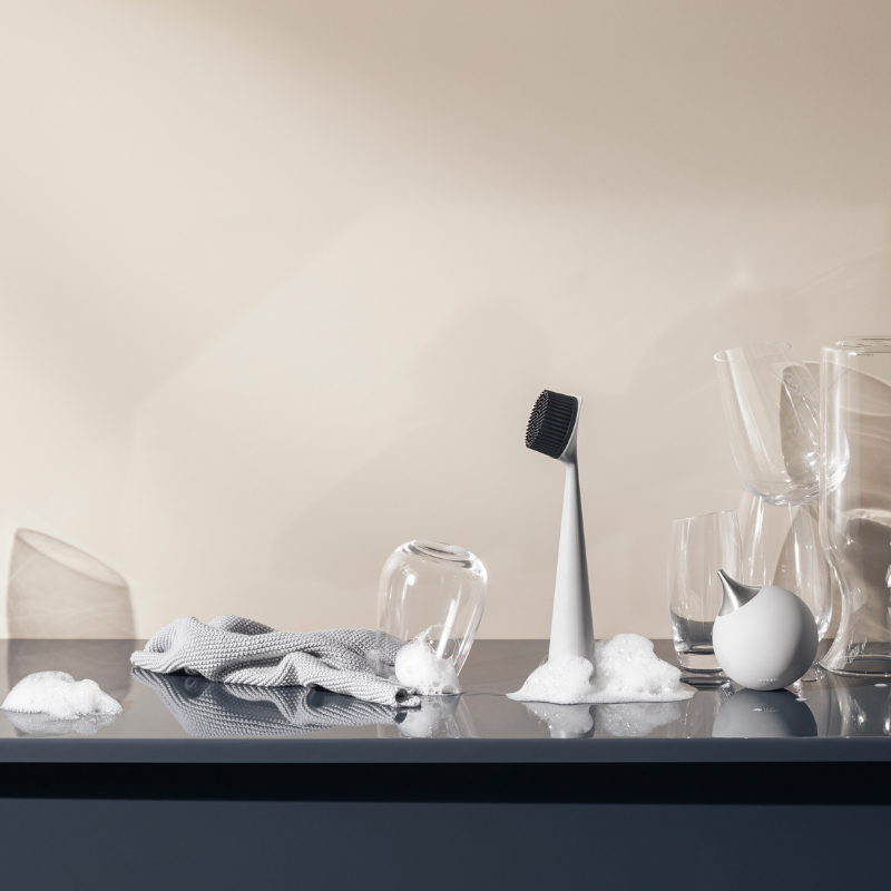 eva trio Seifenspender in Marble Grey, Detailansicht Dosierpumpe