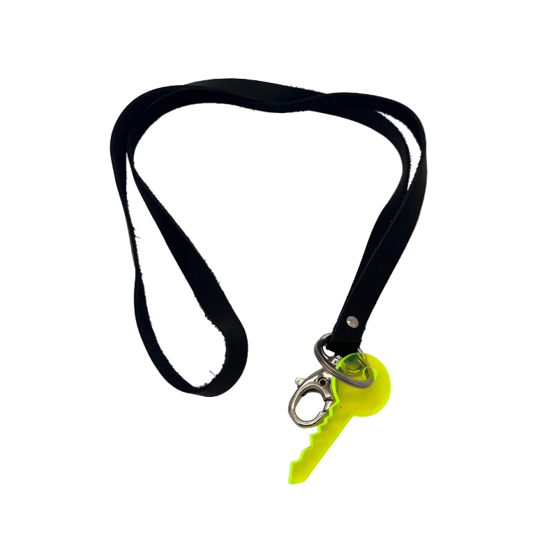 Schlüsselanhänger "The Key-long" - Black/Neon Yellow