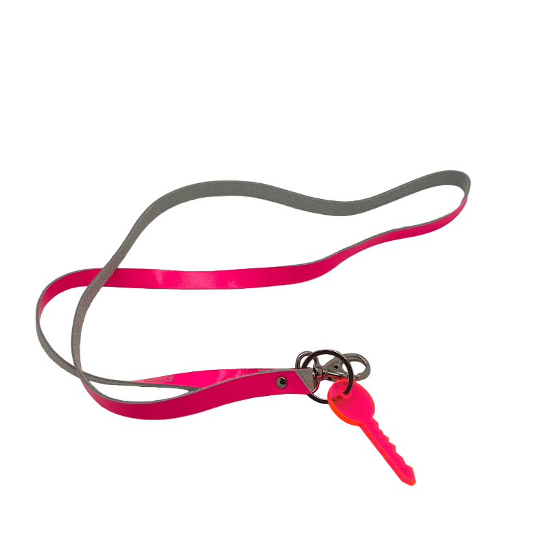 Schlüsselanhänger "The Key-long" - Neon Pink