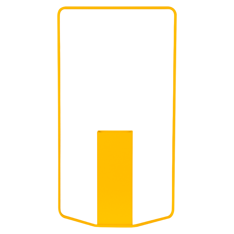 Rechteckige Vase "Itac" - Honig