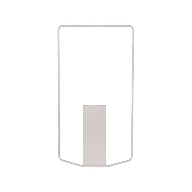Rechteckige Vase "Itac" - Lehmgrau