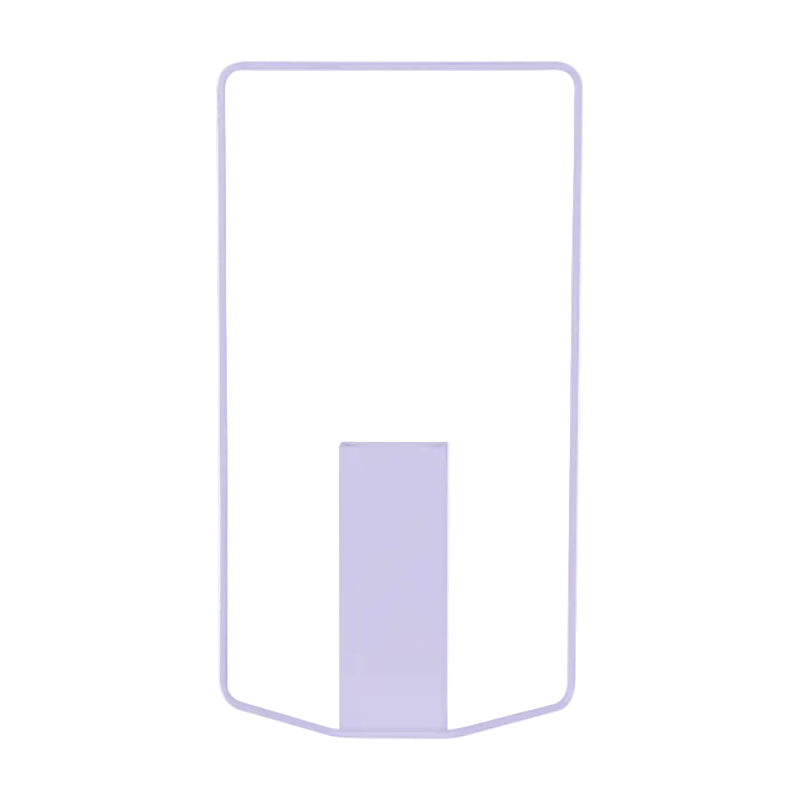 Rechteckige Vase "Itac" - Marshmallow