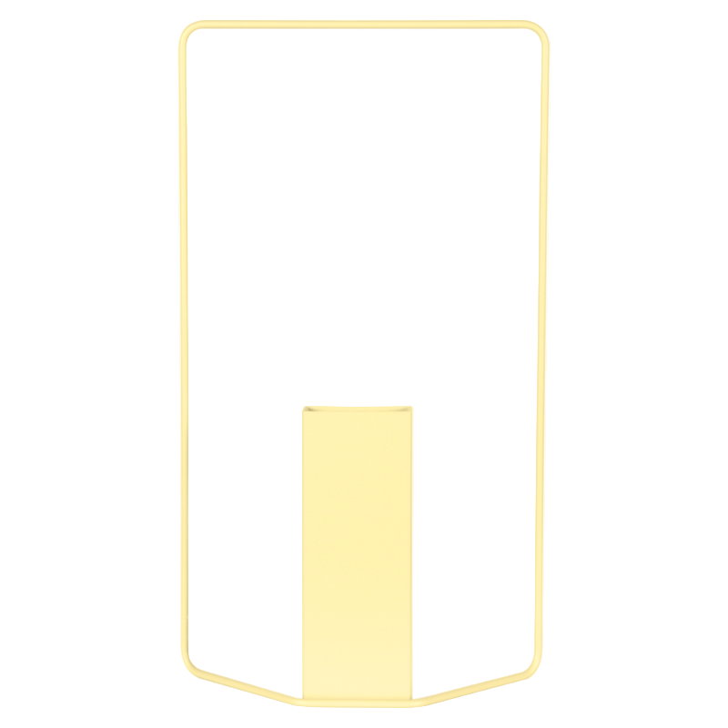 Rechteckige Vase "Itac" - Zitronensorbet