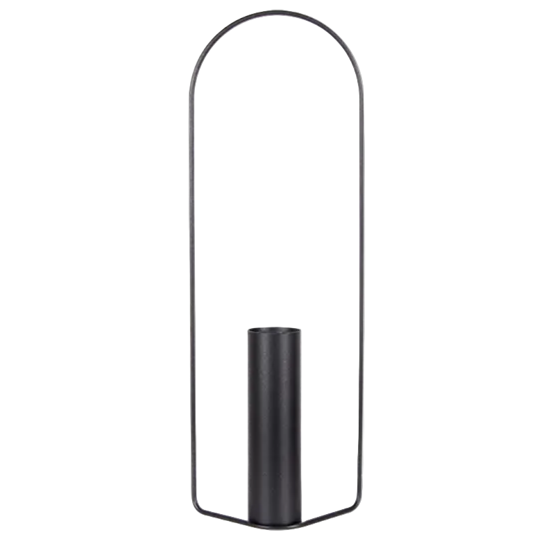 Zylindrische Vase "Itac" - Anthrazit