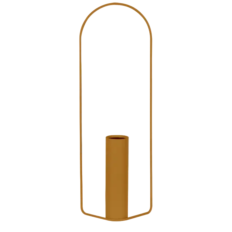 Zylindrische Vase "Itac" - Lebkuchen