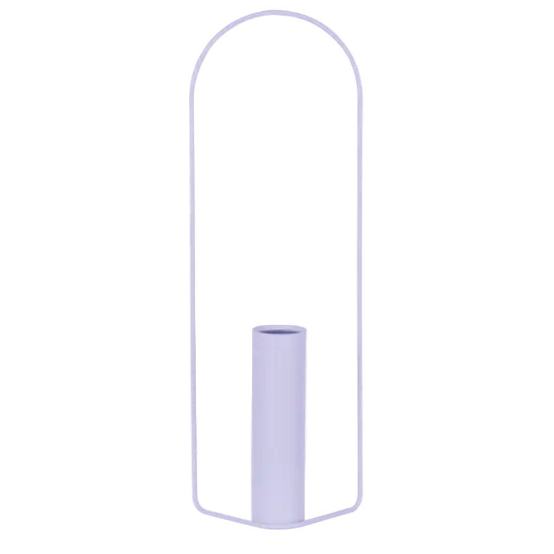 Zylindrische Vase "Itac" - Marshmallow