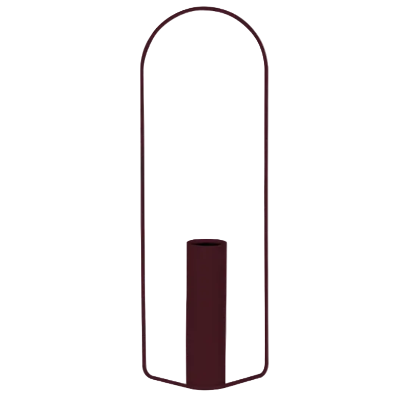 Zylindrische Vase "Itac" - Schwarzkirsche