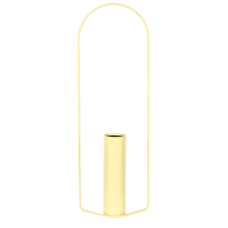 Zylindrische Vase "Itac" - Zitronensorbet