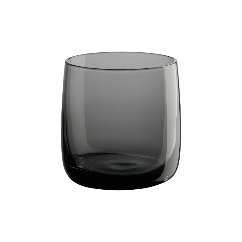 Trinkglas Sarabi mit elegantem Design, ideal für Wasser, Säfte oder Cocktails in der Farbe grau