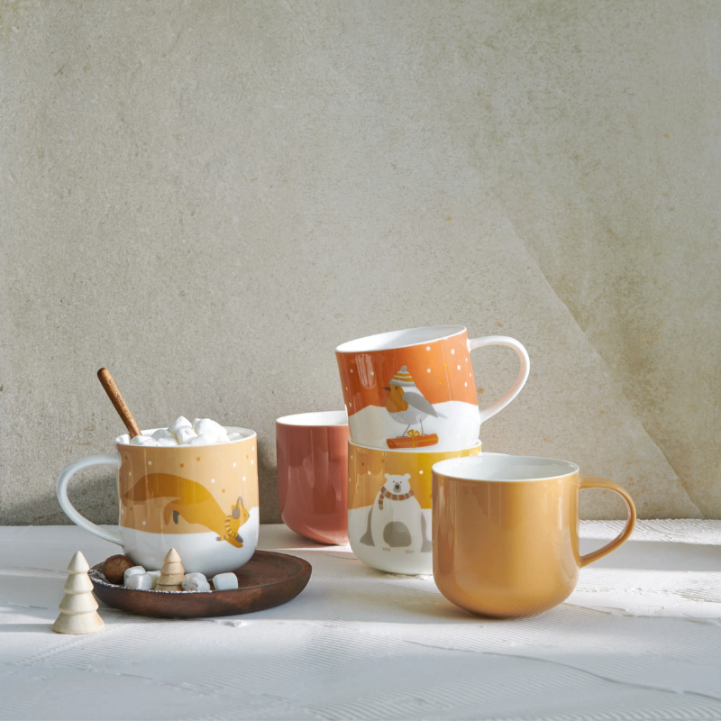 Asa Selection Henkelbecher mit winterlichem Motiv