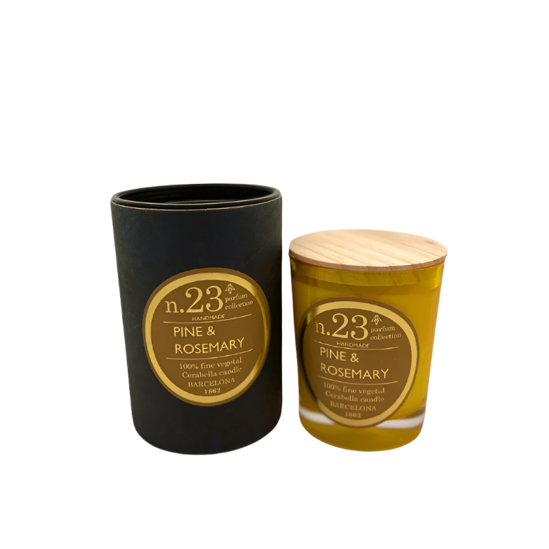 Cerabella Duftkerzen im Glas mit Deckel, Pine & Rosemary