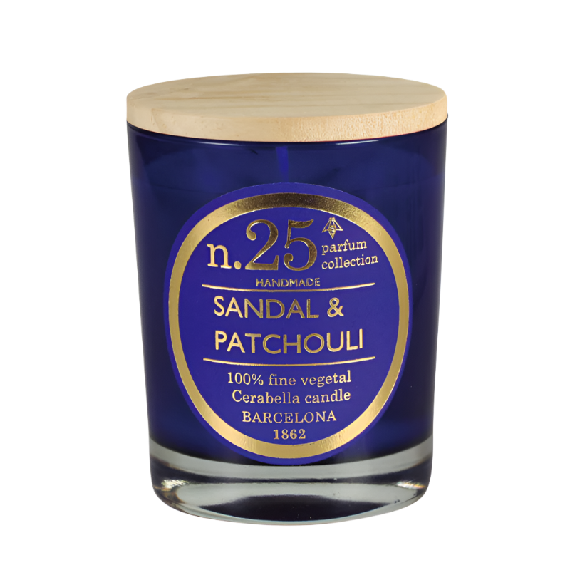 Cerabella Duftkerzen im Glas mit Deckel, Sandal & Patchouli