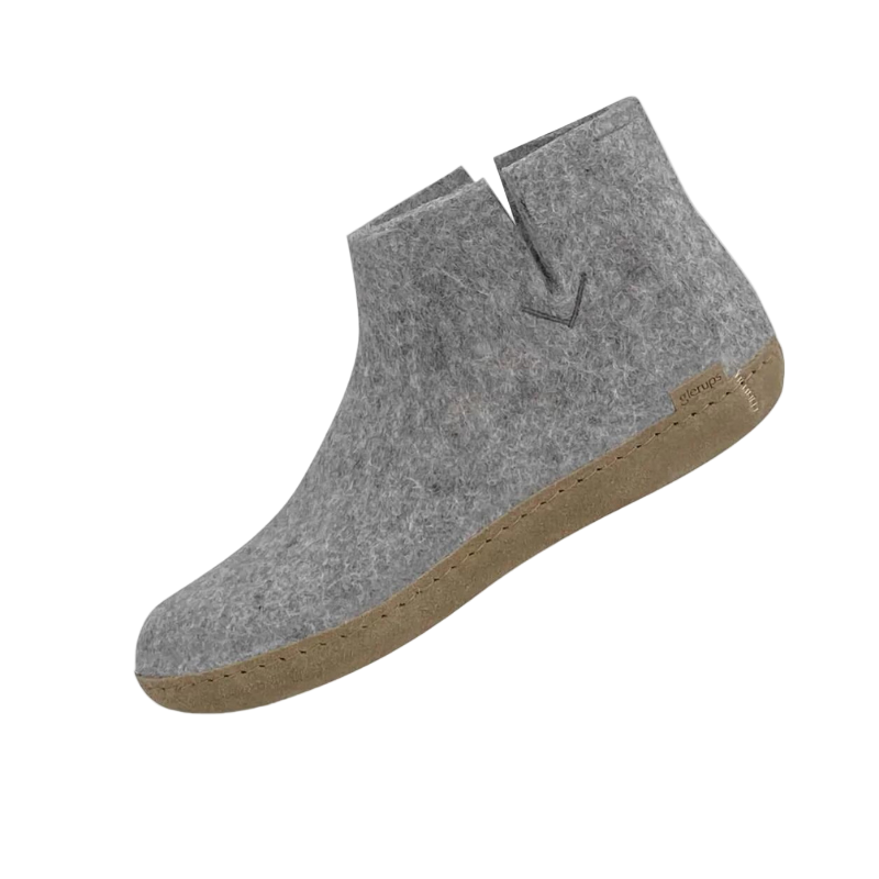Glerup Boot Filzstiefel mit Ledersohle