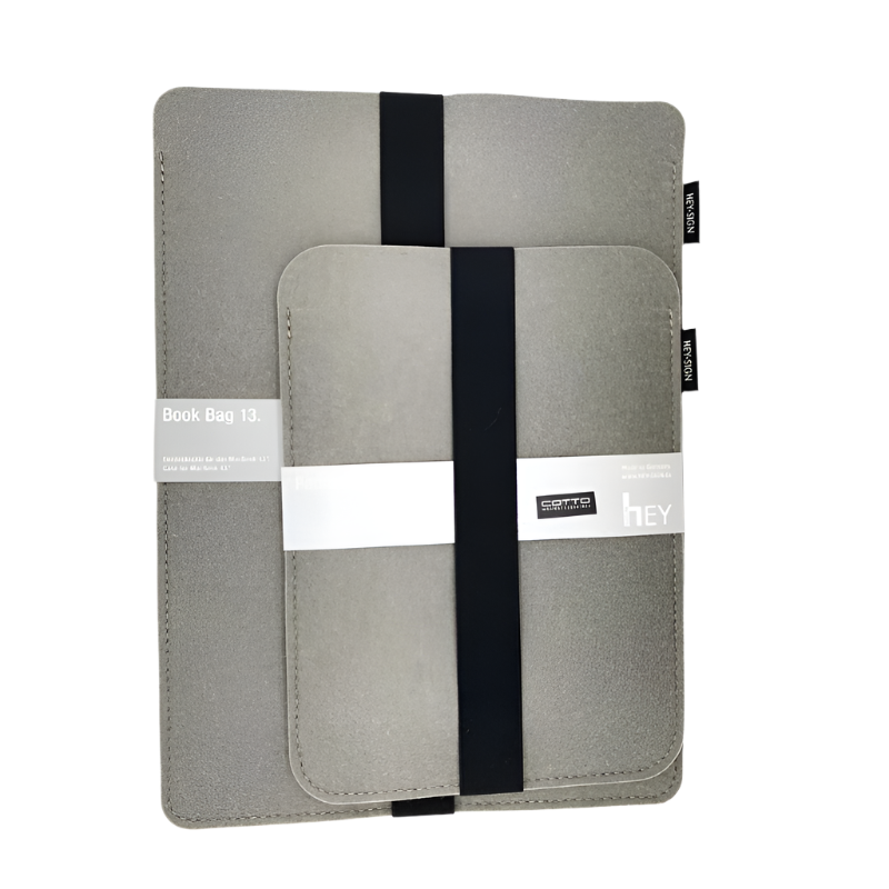 Hey Sign Book Pad Bag Taupe