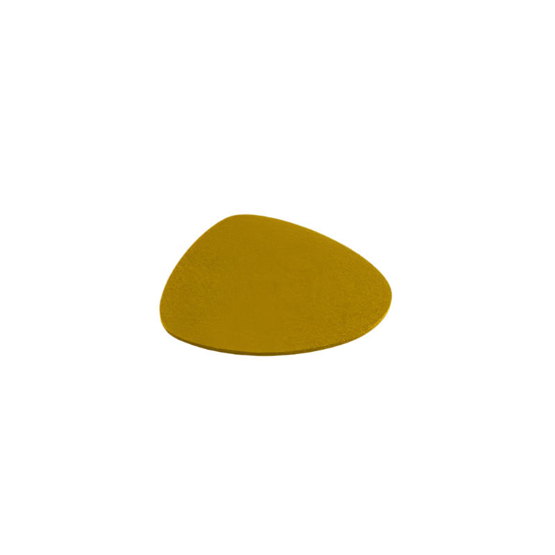 Wollfilz-Glasuntersetzer "Stone" 3mm - Senf