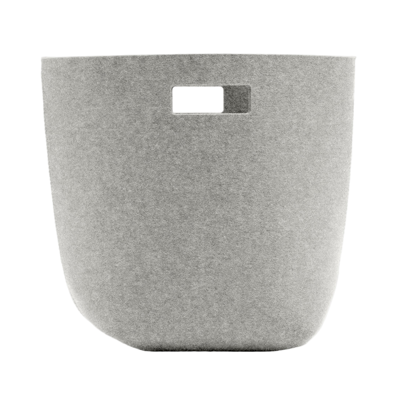 Cotto Wohnen Hey Sign Papierkorb aus Filz Hellmeliert