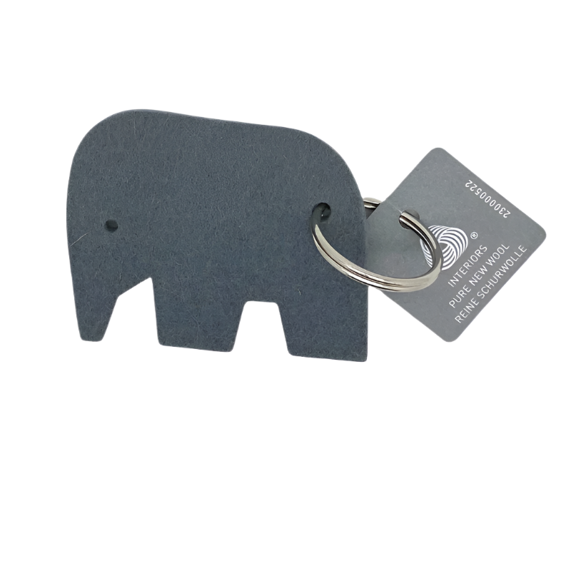 Hey Sign Schluesselanhaenger Elefant Anthrazit