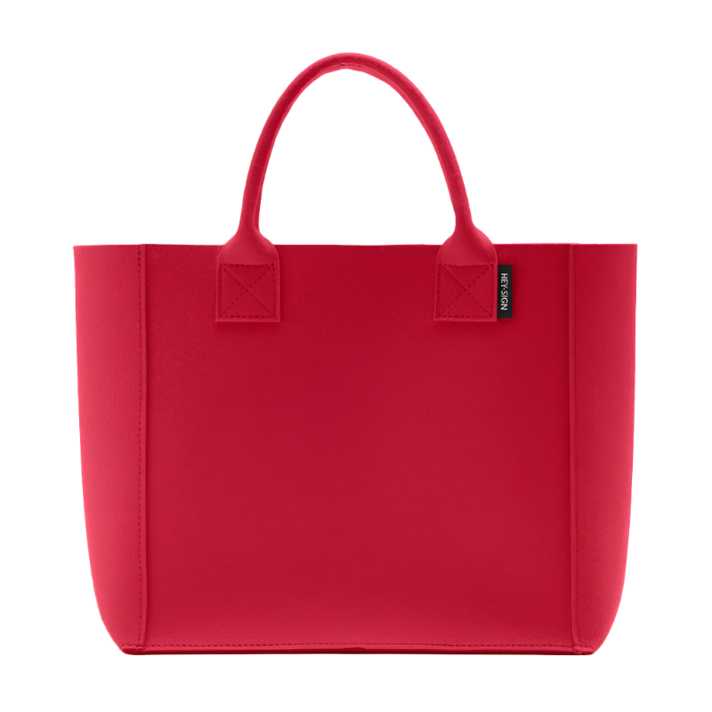Cotto Wohnen Hey Sign Tasche Pure Mohnrot