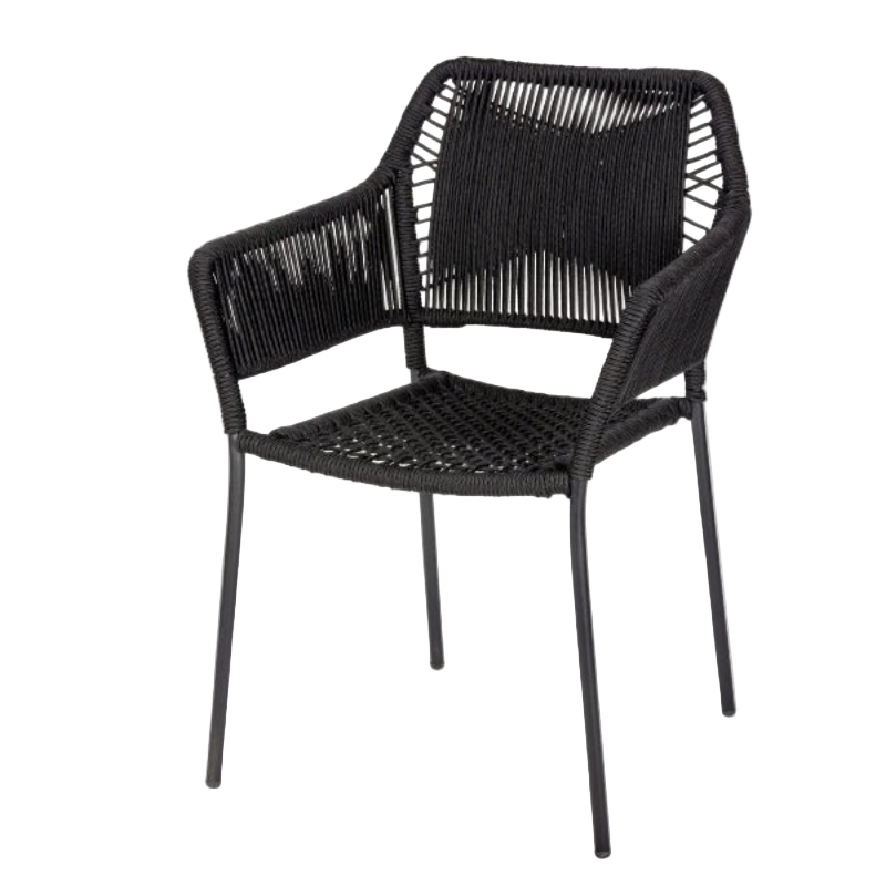 Cotto Wohnen LambertAmayaIn_OutdoorStuhlSchwarz