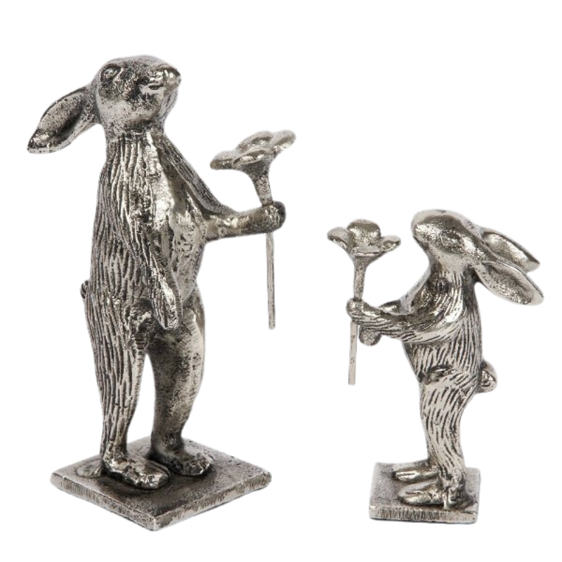 Lambert Belami Deko Hase mit Blume Gross und Klein
