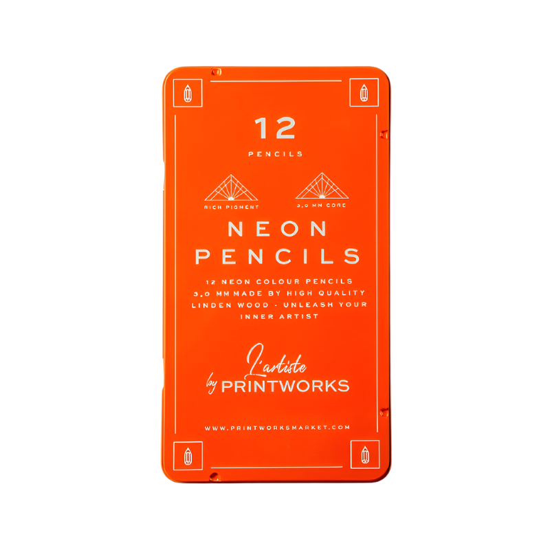 Printworks Neonfarbstifte 12er Set, , neon, Dfp Design