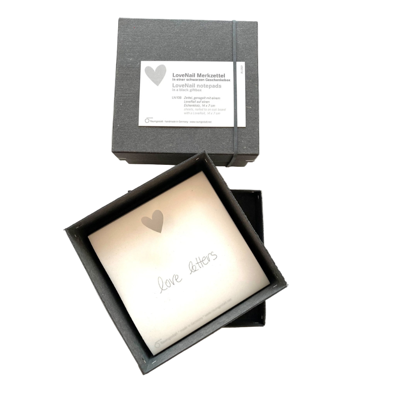 Cotto Wohnen RaumgestaltMerkzettelLoveLetter10x10inBox