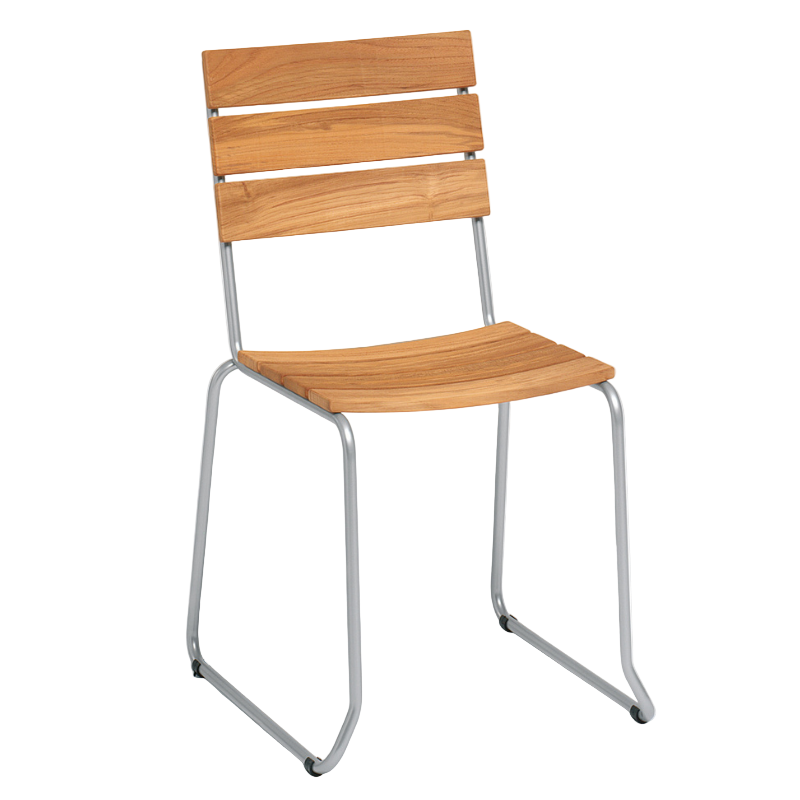 Stuhl "Balcony" mit Teak (2er Set)