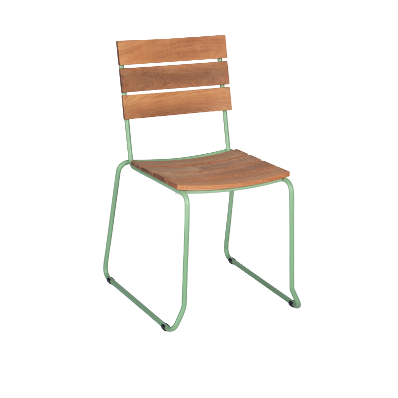 Stuhl "Balcony" mit Teak (2er Set)